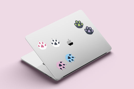 Stay Pawsitive Cat Paw Sticker Sheet - Cute Cat Paw Stickers
