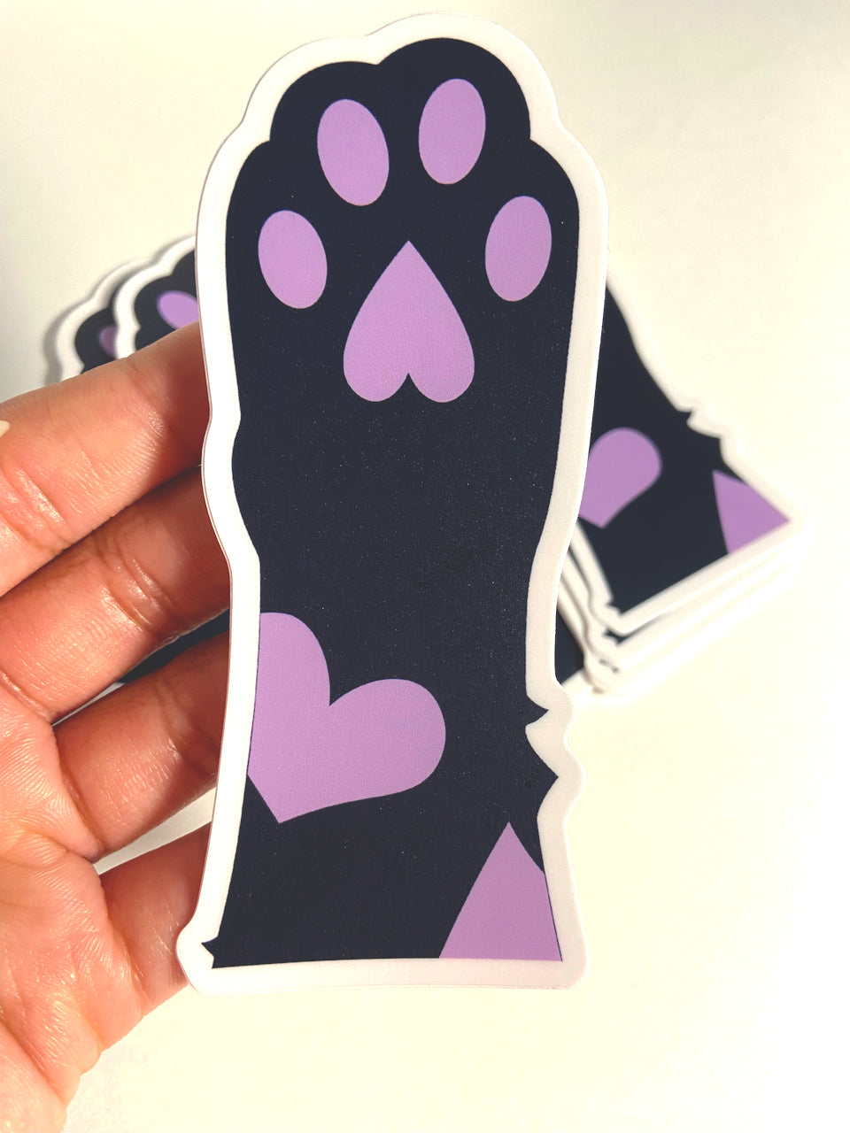 Cat Paw Toe Bean Sticker - Vinyl, Waterproof, UV-Protected