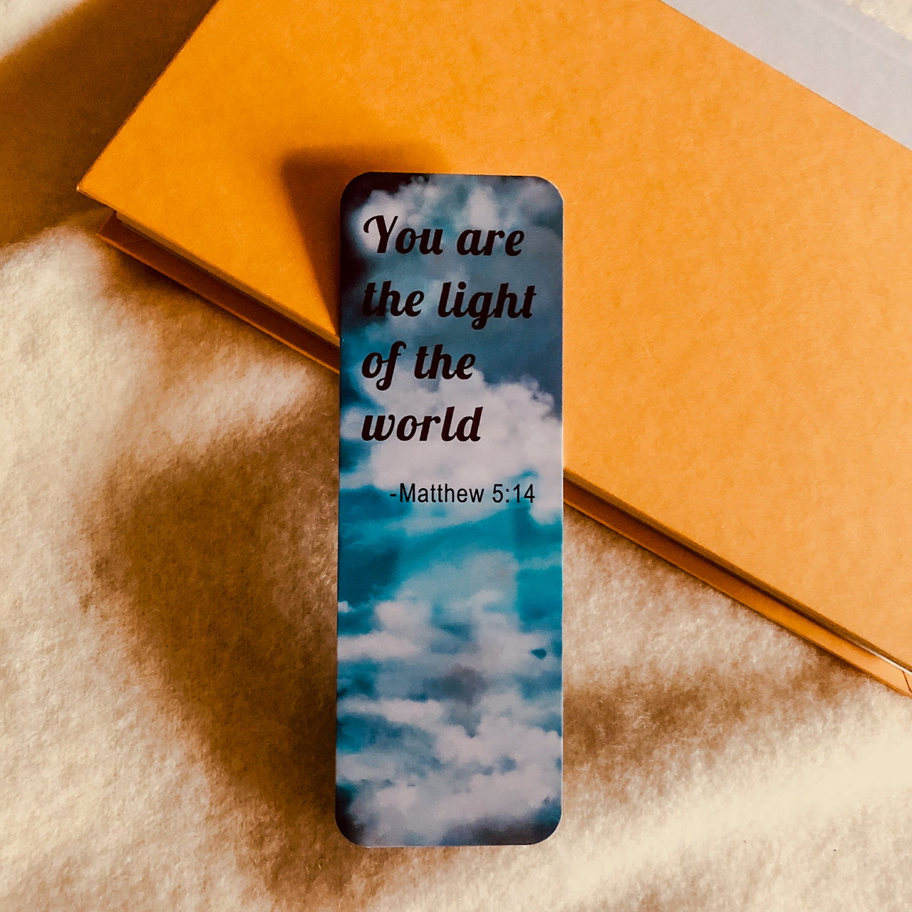 Marcapáginas cristiano inspirador Tú eres la nube de luz